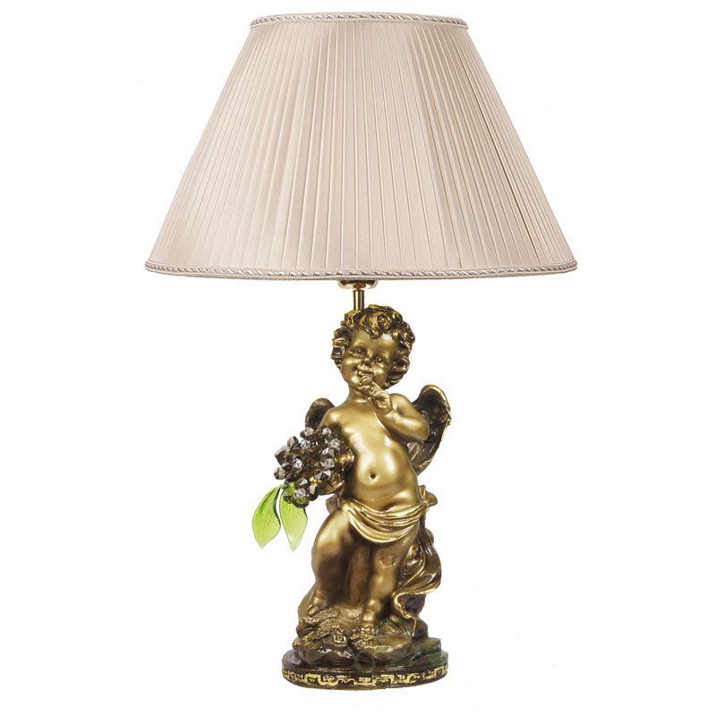 Настольная лампа CDA 6003 Ангел с янтарными цветами